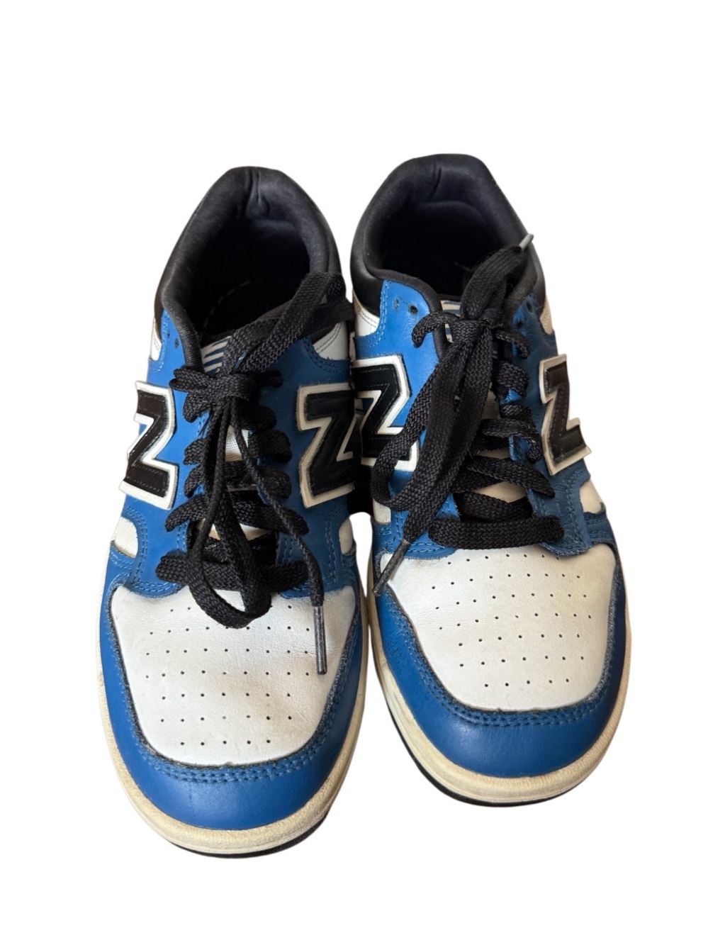 New Balance 480 Kids Blue, White and Black Low-Top Sneakers